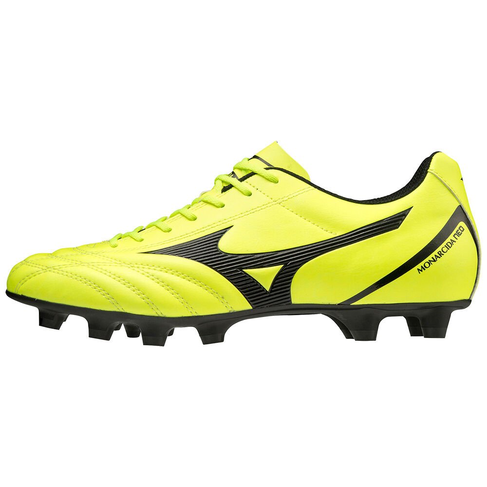 Chuteiras Mizuno Monarcida Neo Select - Mulher - Amarelas/Pretas - GKAZH7932